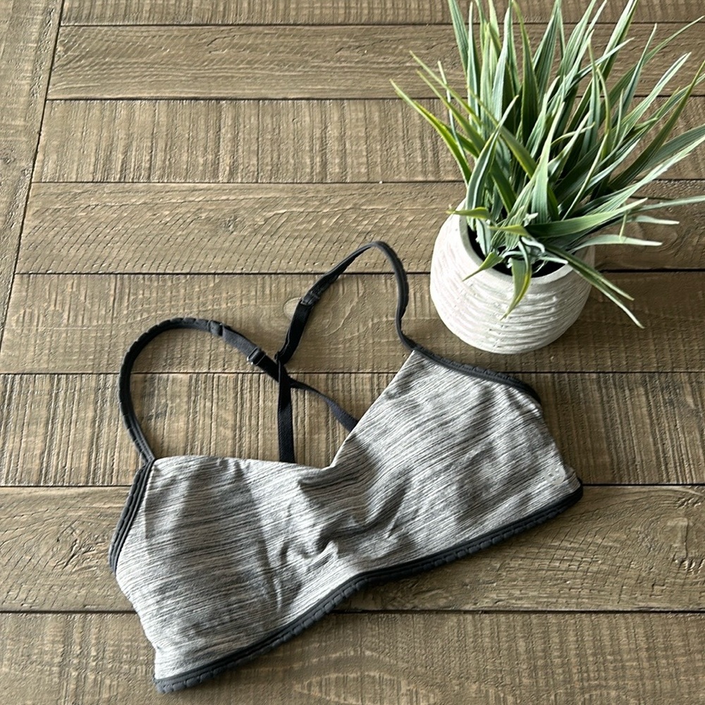 Lululemon Athletica Gray Sports Bra - Picture 1 of 5